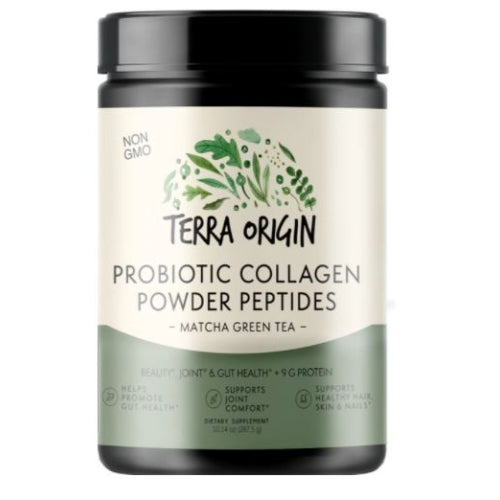 Probiotic Collagen Matcha 10.14 Oz by Terra Origin