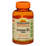 Sundown Naturals, Sundown Naturals Vitamin D3 Softgels, 1000 IU, 400 Caps