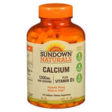 Sundown Naturals, Sundown Naturals Calcium plus Vitamin D3 Softgels, 1200 mg, 170 Softgels
