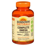 Sundown Naturals, Sundown Naturals Complete Omega Softgels, 3000 mg, 90 Softgels
