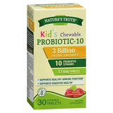 Nature's Truth, Nature's Truth Kid'S Probiotic-10 Complex Natural Berry Flavor, 13 mg, 30 Tabs