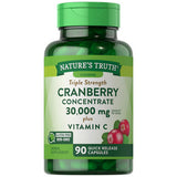 Nature's Truth, Nature's Truth Ultra Triple Strength Cranberry Concentrate Plus Vitamin C, 30000 Mg, 90 Caps