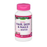 Nature's Truth, Nature'S Truth Ultra Hair - Skin & Nails Plus Biotin Coated Caplets, 60 Tabs