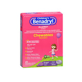 Benadryl, Benadryl Children'S Allergy Chewable Tablets Grape Flavored, 20 Tabs