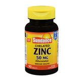 Sundance, Sundance Vitamins Chelated Zinc (Gluconate) Tablets, 50 mg, 90 Tabs