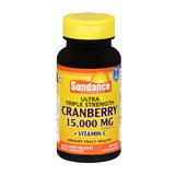 Sundance, Sundance Ultra Triple Strength Cranberry + Vitamin C Capsules, 60 Caps