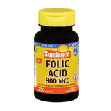 Sundance, Sundance Folic Acid Tablets, 800 mcg, 250 Tabs