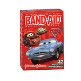 Band-Aid, Band-Aid Adhesive Bandages Disney Pixar Cars 3 Assorted Sizes, 20 Each