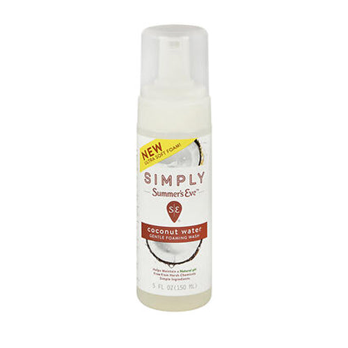Med Tech Products, Simply Summer'S Eve Gentle Foaming Wash Coconut Water, 5 Oz