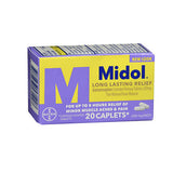 Midol, Midol Long Lasting Relief Caplets, 20 Caps