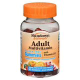 Sundown Naturals, Sundown Naturals Adult Multivitamin with Vitamin D3 Gummies Orange - Cherry and Grape Flavored, 50 Each
