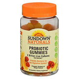 Sundown Naturals, Sundown Naturals Probiotic Gummies Pineapple - Raspberry & Orange Flavored, 60 Each