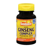 Sundance, Sundance Vitamins Super Ginseng Complex Plus Royal Jelly Quick Release Capsules, 50 Caps
