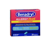 Benadryl, Benadryl Allergy Plus Congestion Tablets, 24 Tabs