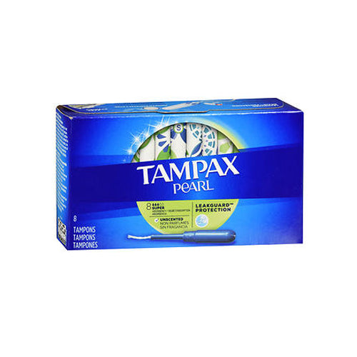 Tampax, Tampax Pearl Tampons Super Absorbency Unscented, 8 Each