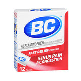BC, BC Sinus Pain & Congestion, 12 Count