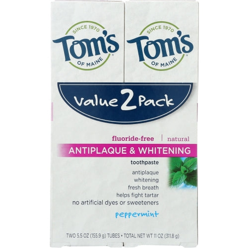 Antiplaque and Whitening Toothpaste 5.5 Oz By Tom's Of Maine