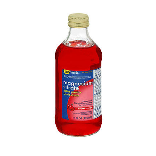 Sunmark, Sunmark Magnesium Citrate Oral Solution Cherry Flavor, 10 Oz