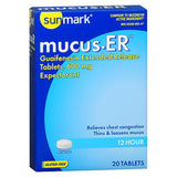 Sunmark, Sunmark Mucus Relief Extended-Release Tablets, 600 mg, Count of 1