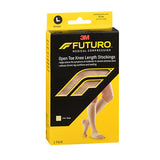 3M, Futuro Medical Compression Open Toe Knee Length Stockings Unisex Large Beige Firm, 1 Each