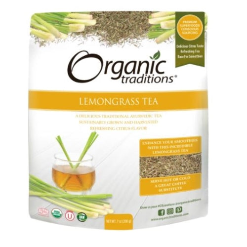 Lemongrass Tea Cut 7 Oz By Organic Traditions