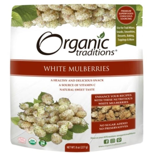 White Mulberries 3.5 Oz By Organic Traditions