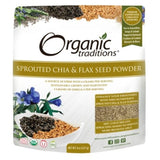 Sprouted Chia & Flax Seed Powder 8 Oz By Organic Traditions