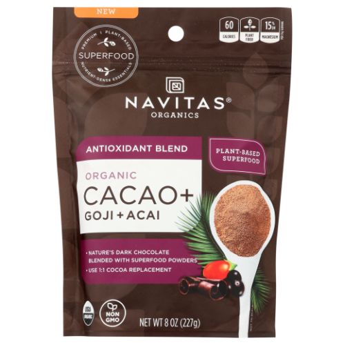 Cacao Antioxidant Powder 8 Oz By Navitas Organics