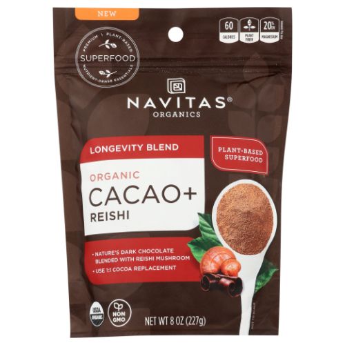 Cacao Longevity Powder 8 Oz By Navitas Organics