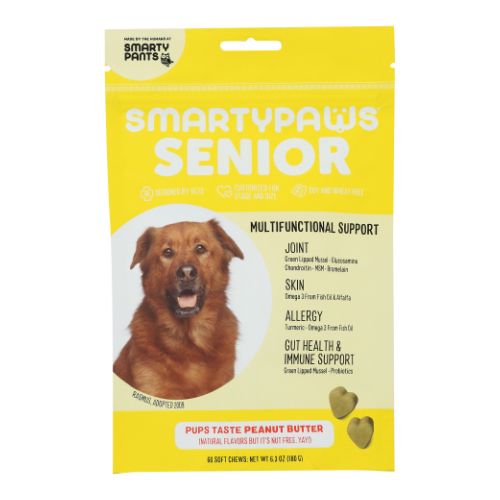 Five-In One Wellness  Senior Medium Breed Peanut Butter 60 Soft Chews By SmartyPants