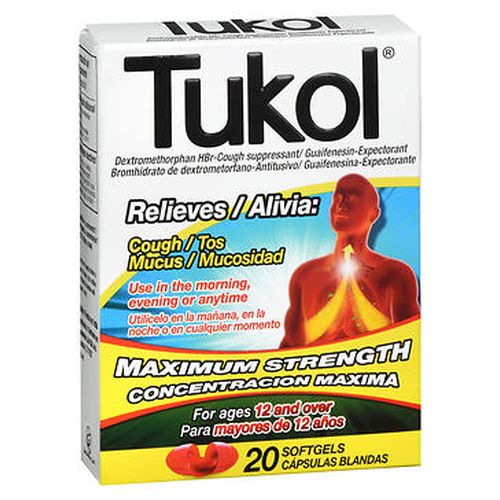 Tukol Maximum Strength Cough & Mucus Softgels 20 Softgels By Tukol
