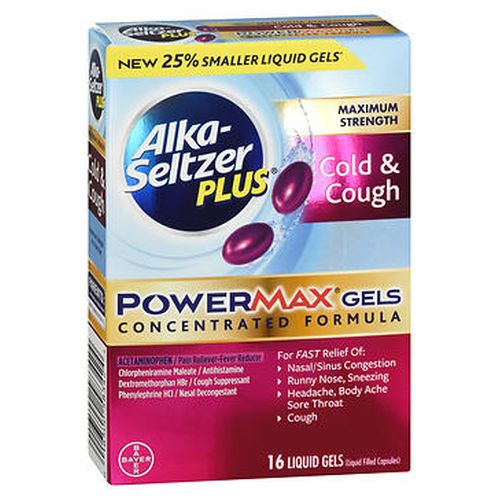 Alka-Seltz Cold & Cough Powermax 16 Count By Alka-Seltzer