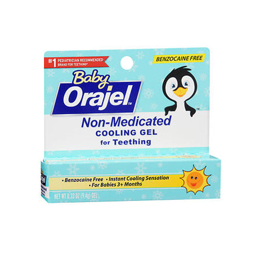 Baby Orajel, Baby Orajel Non-Medicated Cooling Gel for Teething, 0.33 Oz