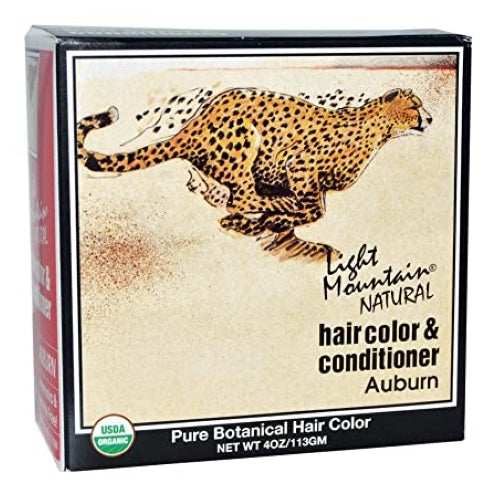 Natural Hair Color and Conditioner Auburn 4 Oz By Light Mountain