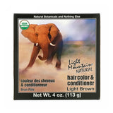 Natural Hair Color & Conditioner Light-Brown 4 Oz By Light Mountain