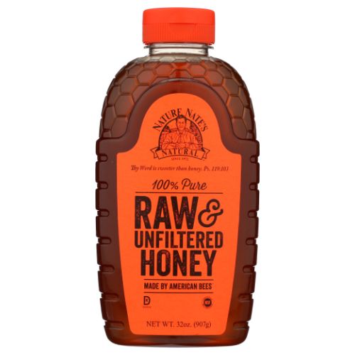 100% Raw Unfiltered Honey 32 Oz By Nature Nate's