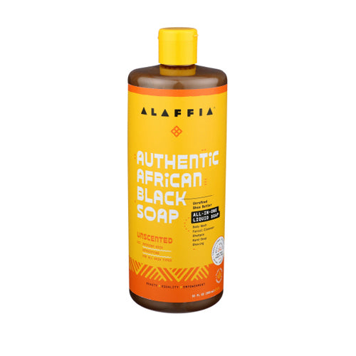 Black Soap Unscented 32 Oz By Alaffia
