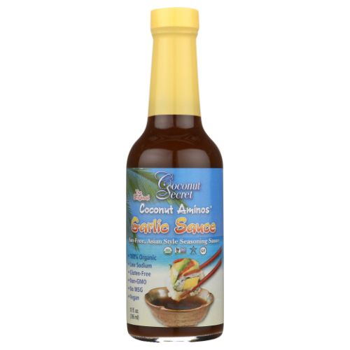 Original Coconut Aminos Sauce Garlic 10 Oz By Coconut Secret