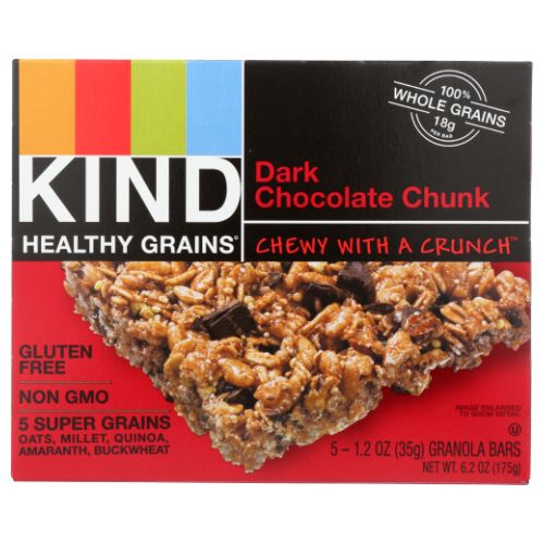 Dark Chocolate Chunk Bar 6.2 Oz By Kind Fruit & Nut Bars