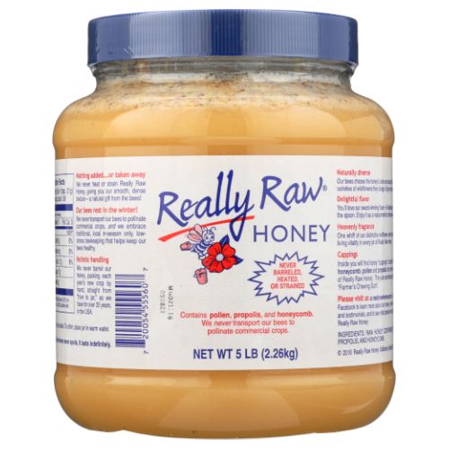 Really Raw, Honey Unprocessed, 5 Lb