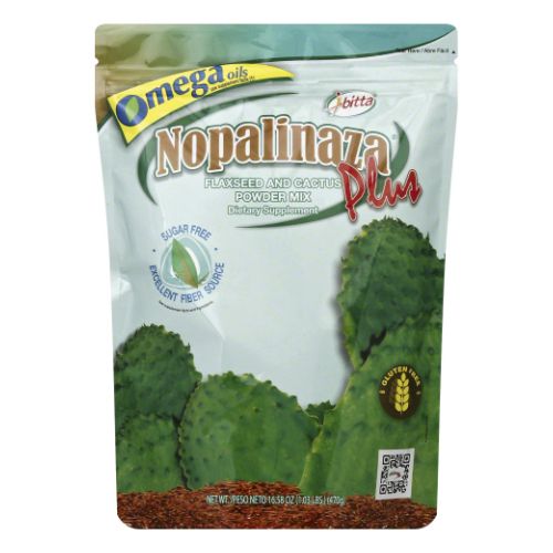 Flaxseed and Cactus Powder Mix 16.58 Oz By Nopalinaza