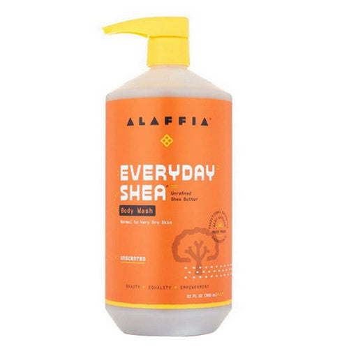 Alaffia, Everyday Unscented Body Wash, 32 Oz