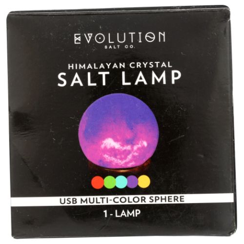 Himalayan Crystal Salt Lamp Multicolor 2 lbs By Evolution Salt
