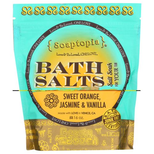 Bath Salts Sweet Orange - Jasmine & Vanilla 16 Oz By Soaptopia