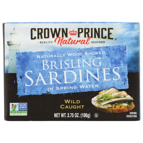 Sardine Brisling Wtr Case of 1 X 3.75 Oz By Crown Prince