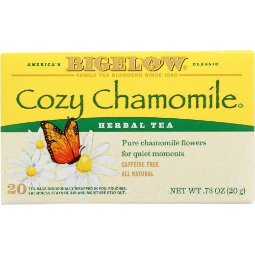 Bigelow, Cozy Chamomile Herbal Tea, 20 Bags (Case of 6)