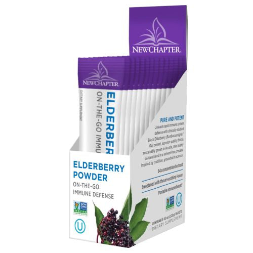 New Chapter, Elderberry Powder, 0, 34.50 Grams