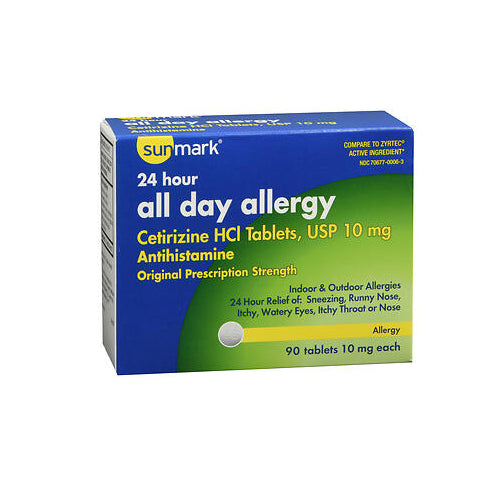 Sunmark All Day Allergy Tablets 90 Tabs By Sunmark