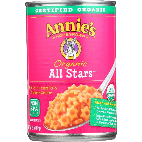 Pasta All Stars Org Case of 1 X 15 Oz By Annie's Homegrown