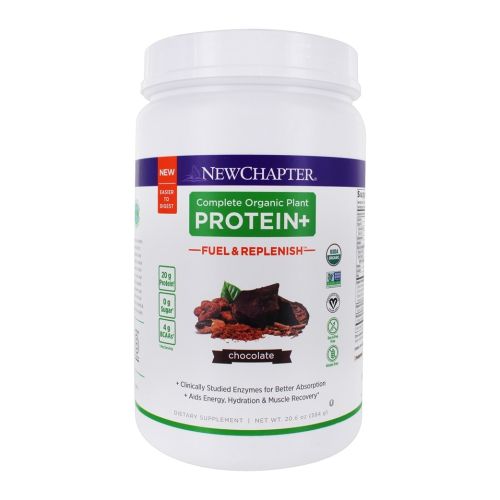 Complete Organic Plant Protein+ Fuel Replenish Chocolate 20.6 Oz By New Chapter